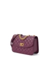 Charles Keith Chain Shoulder Bag Diamond Bag Purple